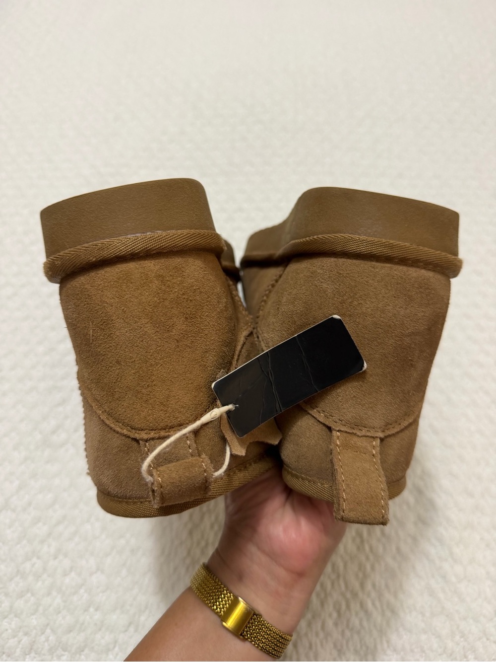 Greystone Genuine Suede Short Boots Chestnut Men’s Size 12 - Picture 8 of 10